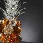 Dekorativ ananasformet krystalpynt lavet i Italien - ananas Viadurini
