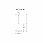 Designophæng i aluminium fremstillet i Italien - Cappadocia Aldo Bernardi Viadurini