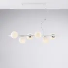 Lakeret jernpendellampe fremstillet i Italien til indretning - Berlin Viadurini