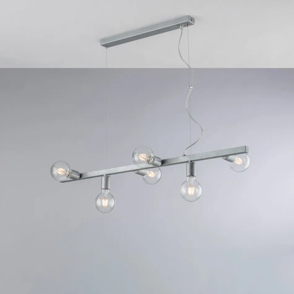 Lakeret jernpendellampe fremstillet i Italien til indretning - Verona Viadurini