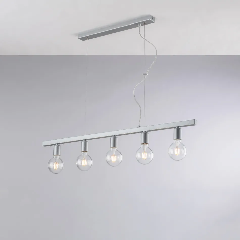 Lakeret jernpendellampe fremstillet i Italien til indretning - Verona Viadurini