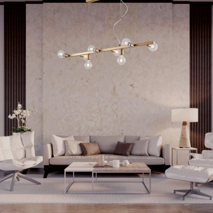 Lakeret jernpendellampe fremstillet i Italien til indretning - Verona Viadurini