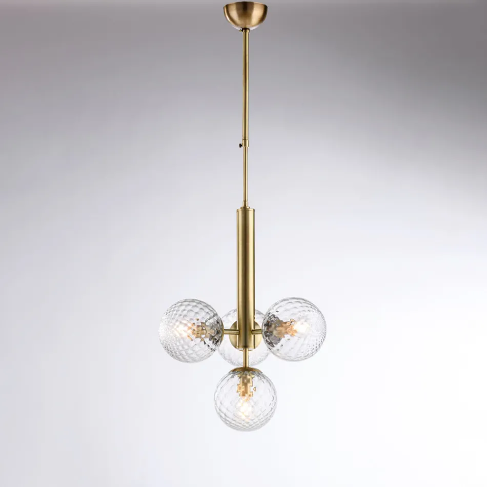 Lavet i Italien Jern Pendellampe til Indendørsindretning - Como Viadurini