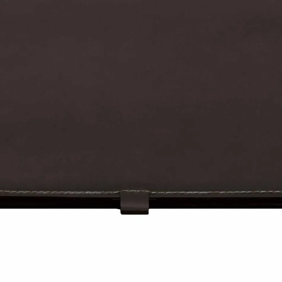 Designdeskepude i regenereret åbent læder fremstillet i Italien - Aristoteles Viadurini