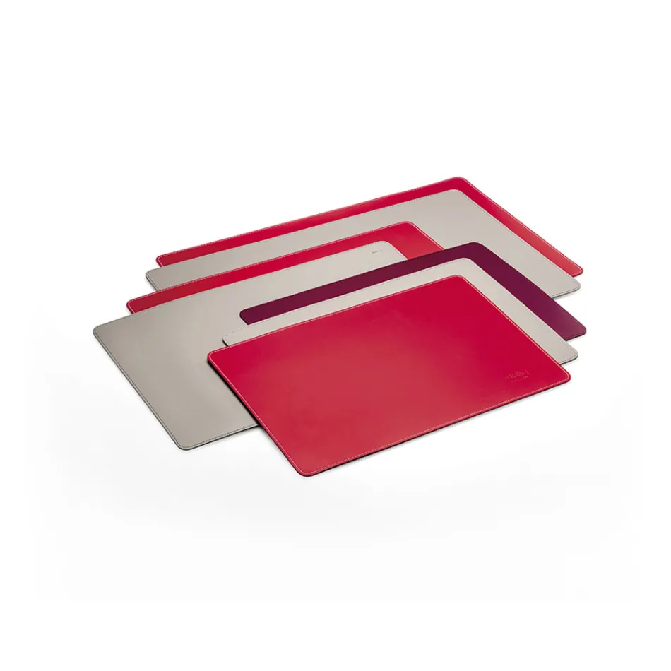 Læder Skrivebordspude til skrivebord eller spisebord - Let model Viadurini