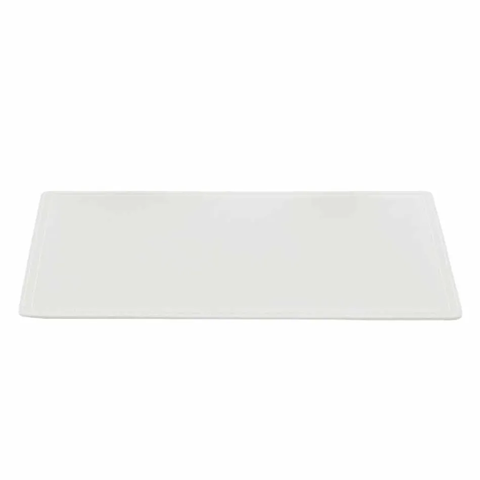 Regenereret læder desk pad med pen stop syning lavet i Italien - Ascanio Viadurini