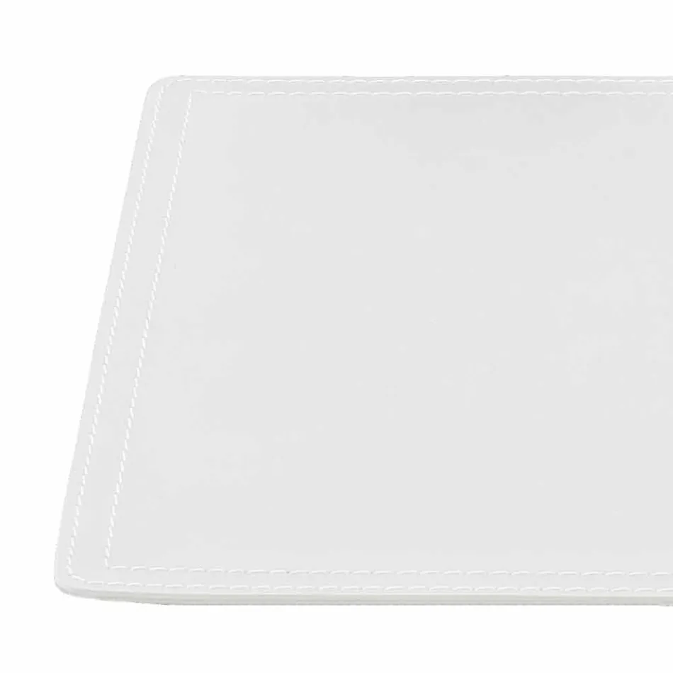 Regenereret læder desk pad med pen stop syning lavet i Italien - Ascanio Viadurini