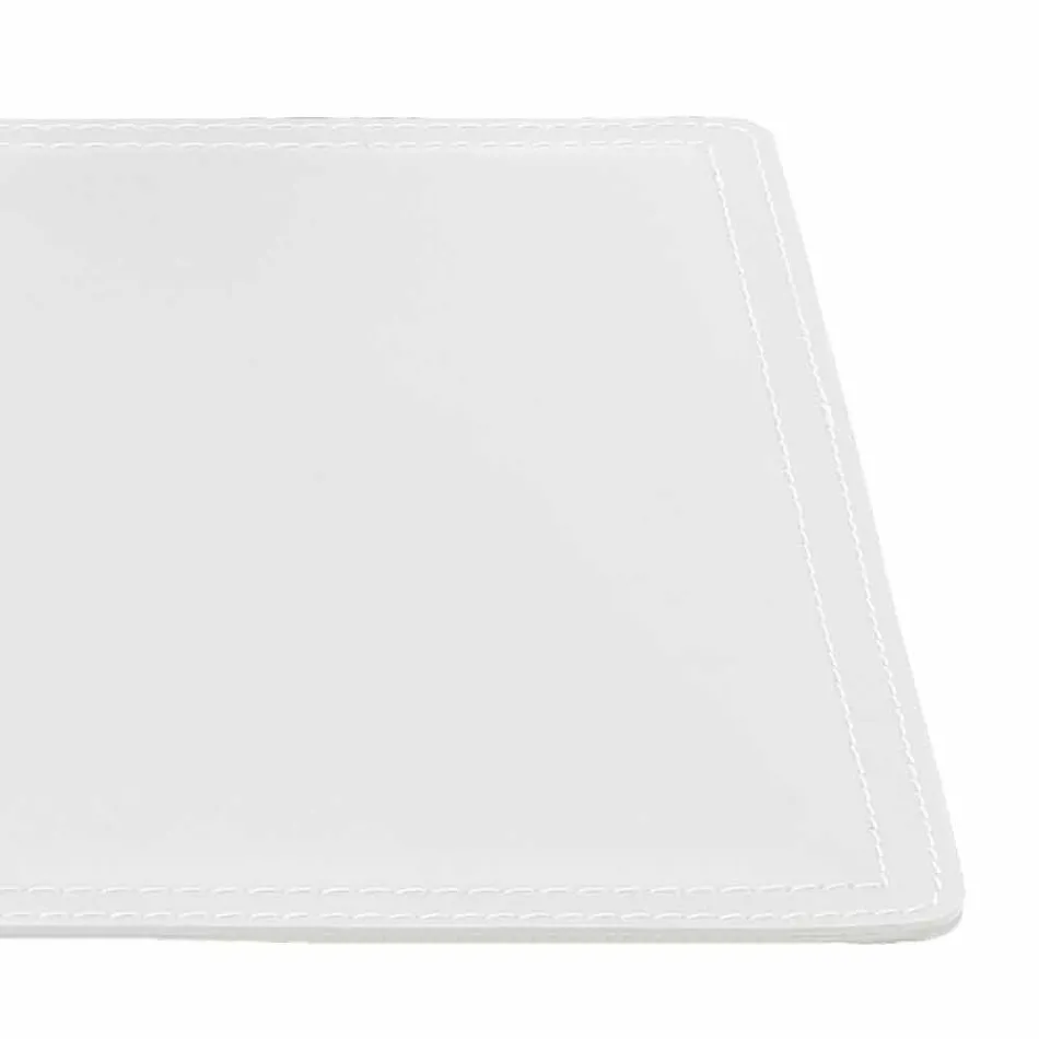 Regenereret læder desk pad med pen stop syning lavet i Italien - Ascanio Viadurini