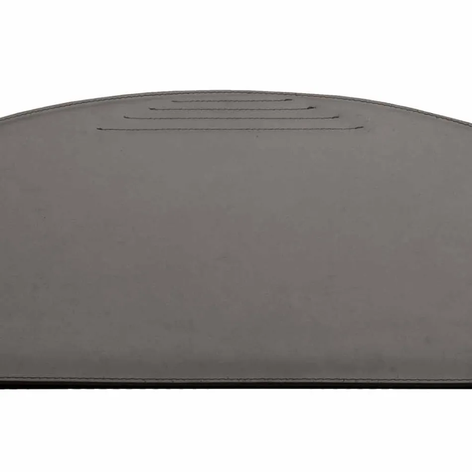 Regenereret læder desk pad med pen stop sømme fremstillet i Italien - Medea Viadurini