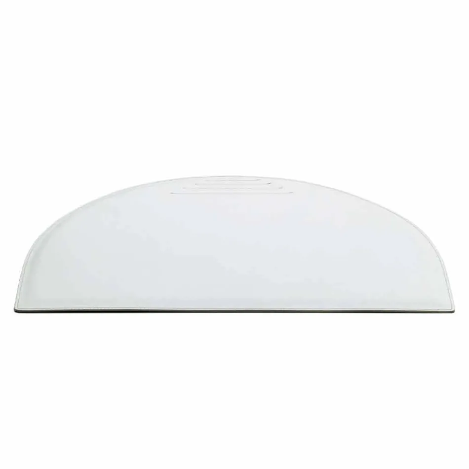 Regenereret læder desk pad med pen stop sømme fremstillet i Italien - Medea Viadurini