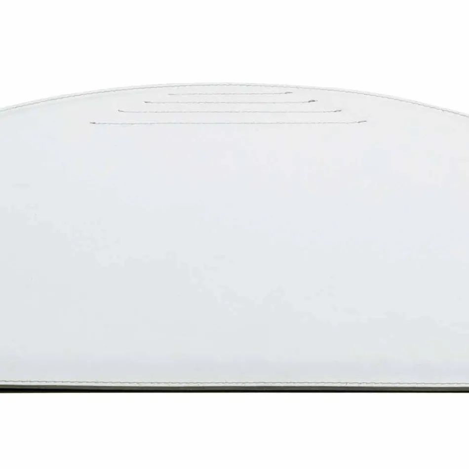 Regenereret læder desk pad med pen stop sømme fremstillet i Italien - Medea Viadurini