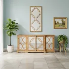 156x83 cm spejl i gammelt, naturligt fyrretræ - Agosta Viadurini