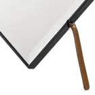 Vægmonteret spejl / gulvstativ massivt træ Grilli York lavet i Italien Viadurini