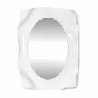 Spejl væg hvid mælk Diva moderne design, fremstillet i Italien Viadurini