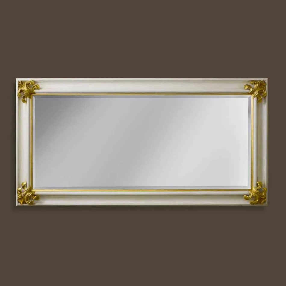 Moderne design håndlavet trævæg spejl lavet i Italien Stefano Viadurini