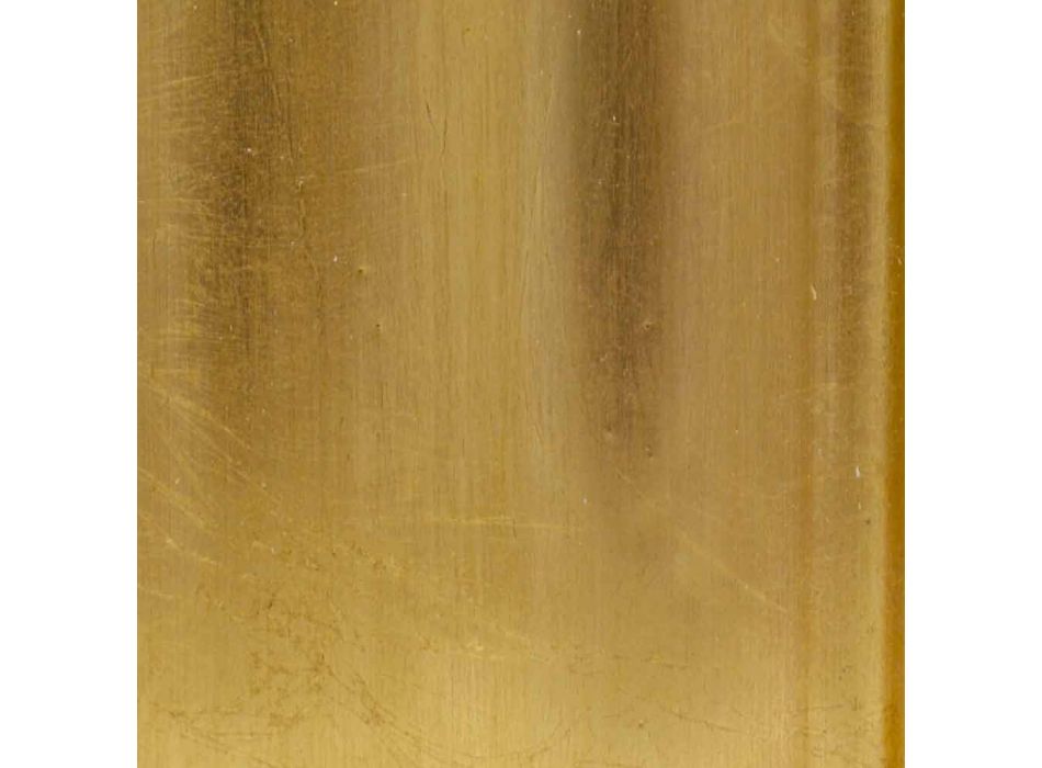Væg spejl i sølv eller guld træ lavet i Italien Giuseppe Viadurini