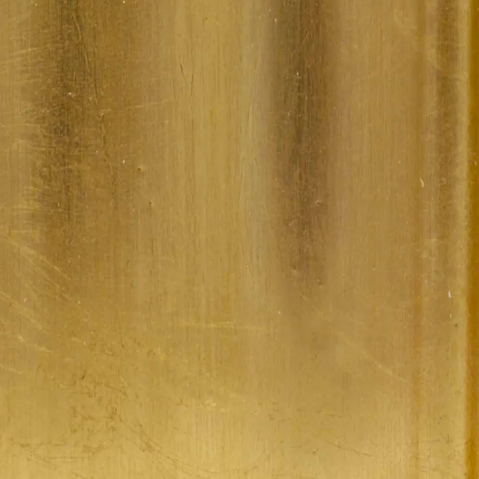 Væg spejl i sølv eller guld træ lavet i Italien Giuseppe Viadurini