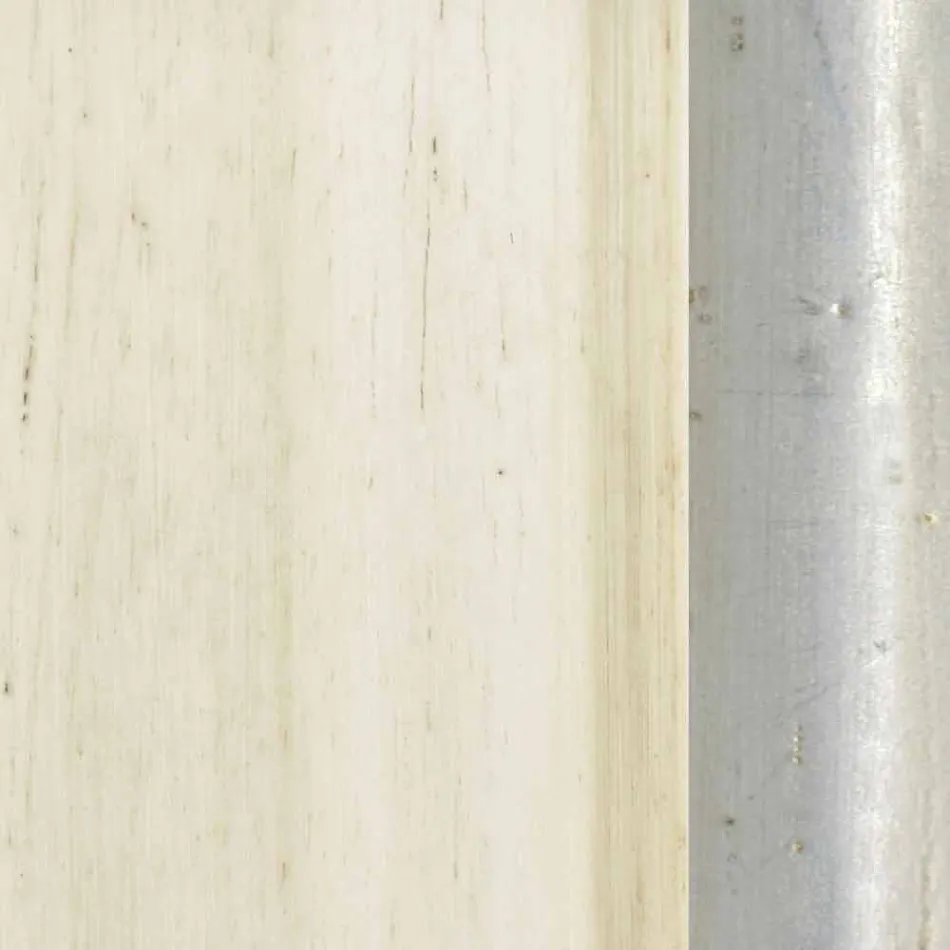 Fir-wood væg spejl, konsol, lavet i Italien mdf top Gianluca Viadurini