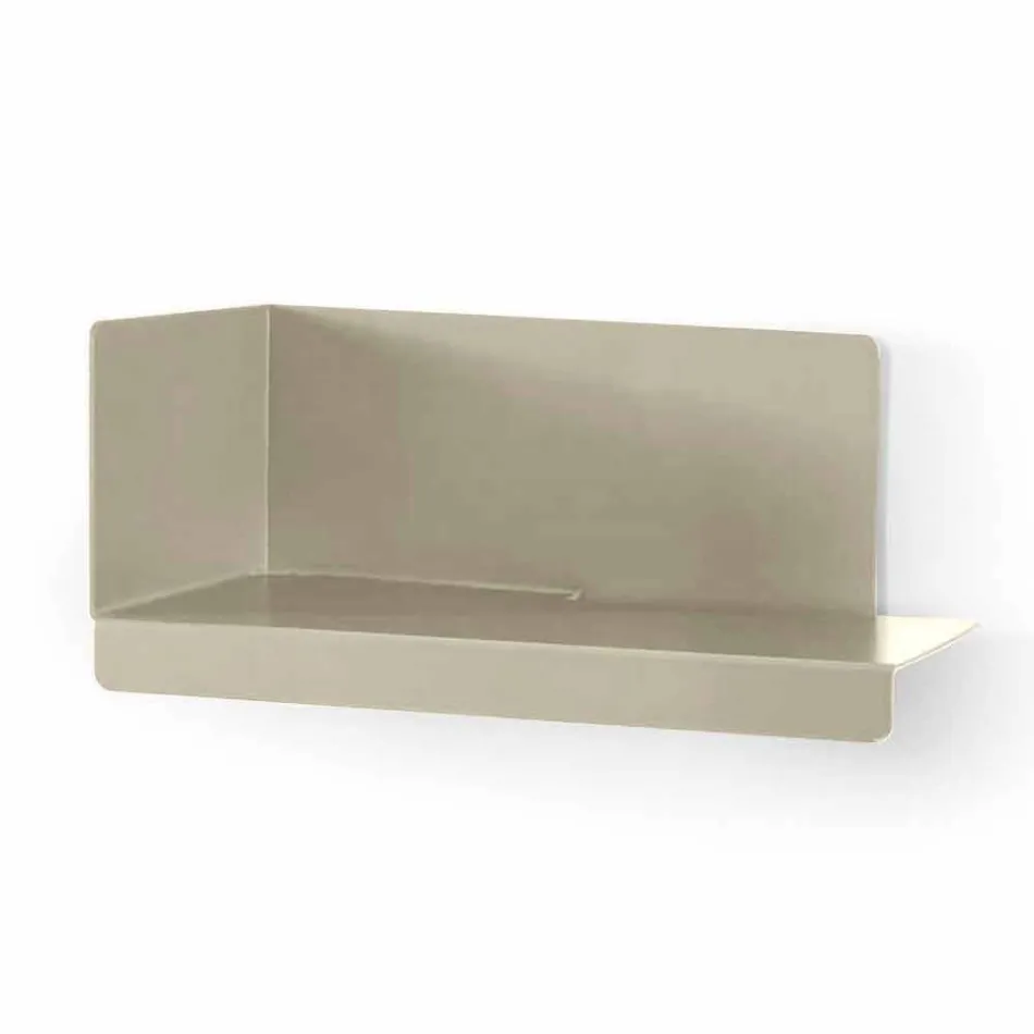 Vægspejl og 3 farvede metalhylder til højre eller venstre - Noelle Viadurini