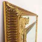 Væg spejl i rektangulært træ produceret i Italien af Valentino Viadurini