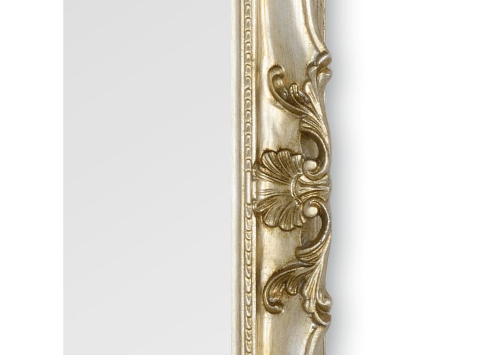Spejl med hånddekoreret træramme lavet i Italien - Venus Viadurini