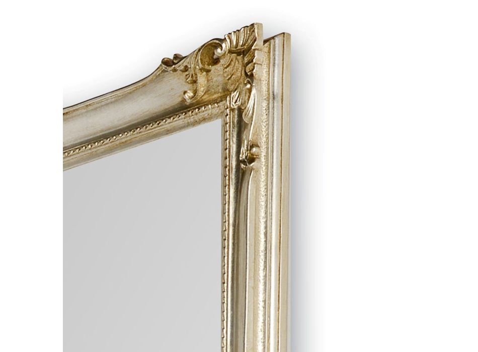 Spejl med hånddekoreret træramme lavet i Italien - Venus Viadurini