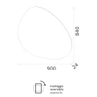 Spejl med vendbar LED-baggrundsbelysning Made in Italy - Talk Viadurini