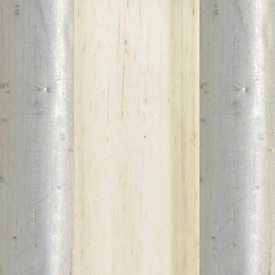 Sølv, elfenben og guld trævæg spejl lavet i Italien Vittorio Viadurini