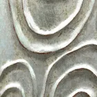 Guld, hvidt og sølvvægspejl lavet af træ Eugenio lavet i Italien Viadurini