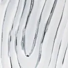 Guld, hvidt og sølvvægspejl lavet af træ Eugenio lavet i Italien Viadurini