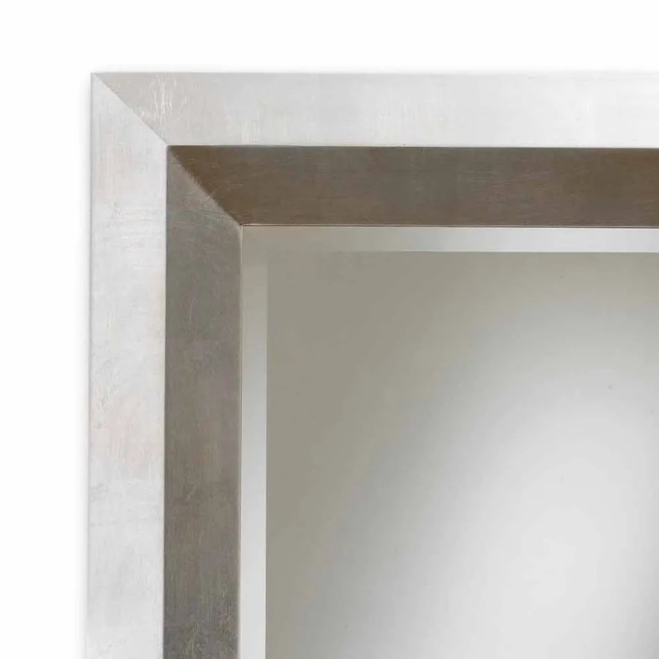 Spejl designer væg med træramme Lot Viadurini