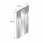 Vægspejl i moderne design af glas og metal fremstillet i Italien - Pallino Viadurini