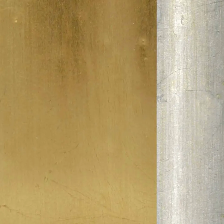 Væg spejl med harpiks og træfries håndlavet i Italien Ivan Viadurini