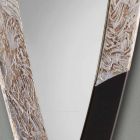 Moderne vægspejl i sølvblad lavet i Italien Urbino Viadurini