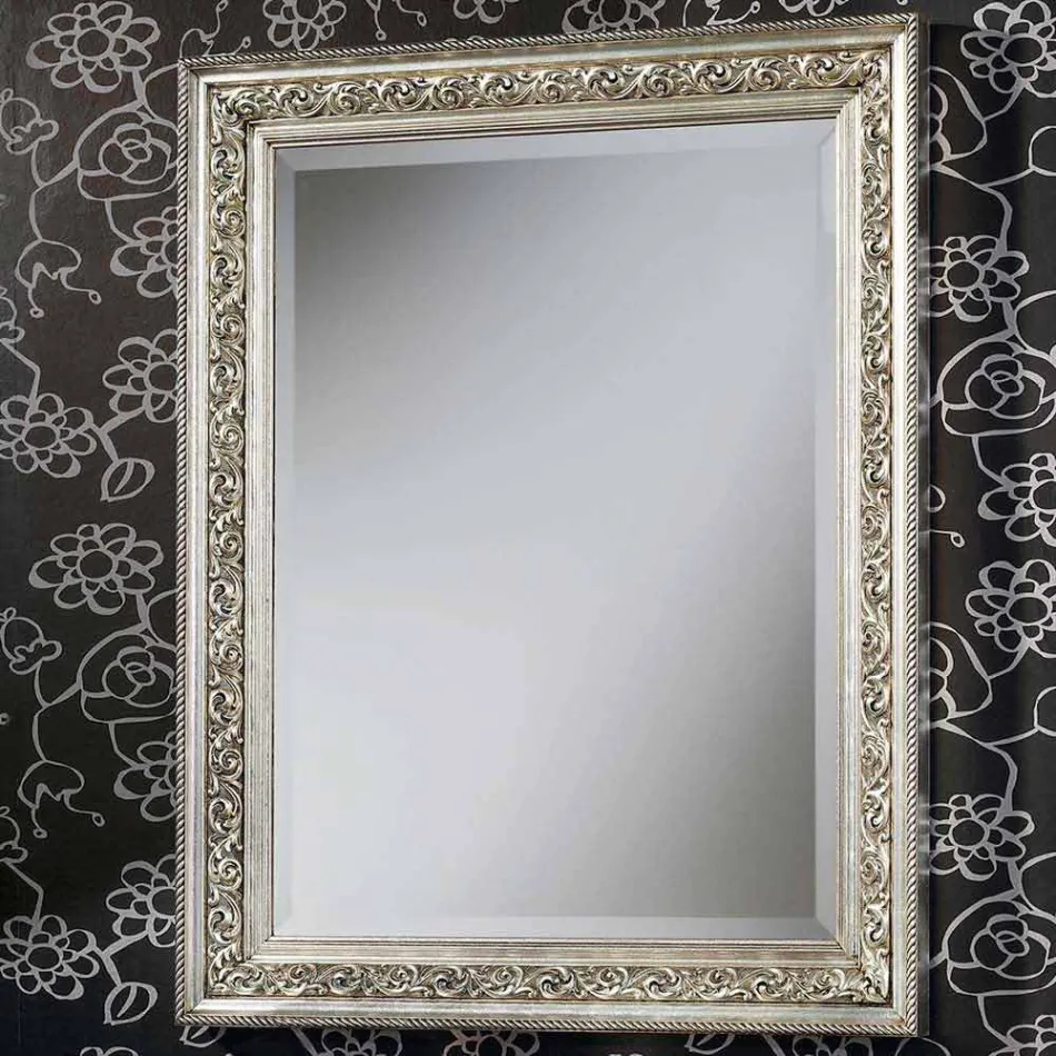 Moderne vægspejl i træ håndlavet i Italien Piero Viadurini