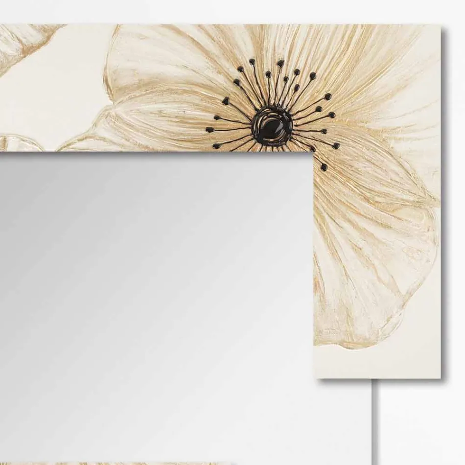 Moderne vægspejl i harpiks produceret i Italien Sacile Viadurini