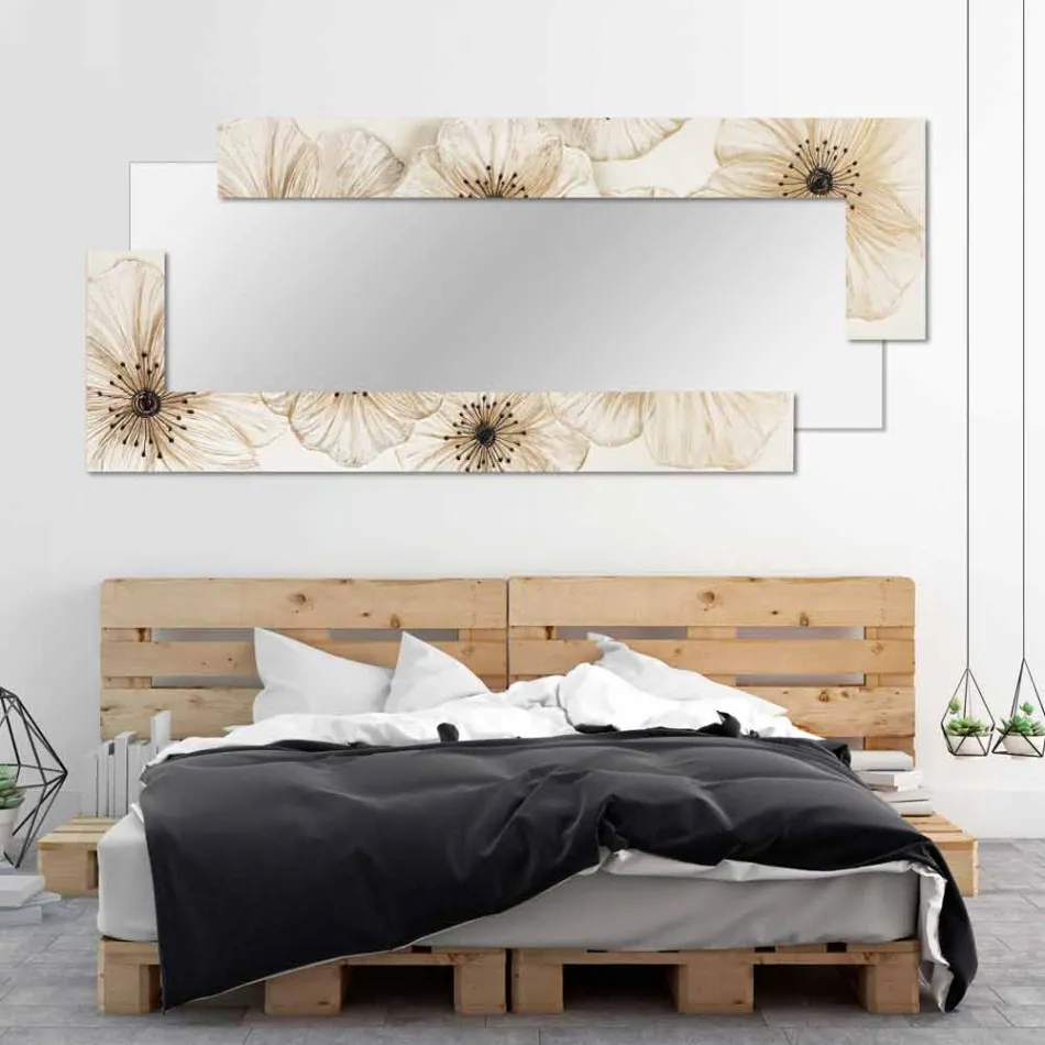 Moderne vægspejl i harpiks produceret i Italien Sacile Viadurini