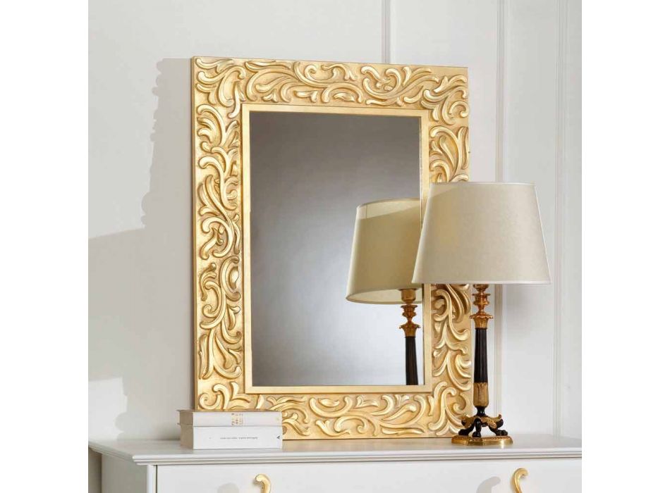 Spejl som Pepa 75x100 cm Designer gulv, lavet i Italien Viadurini