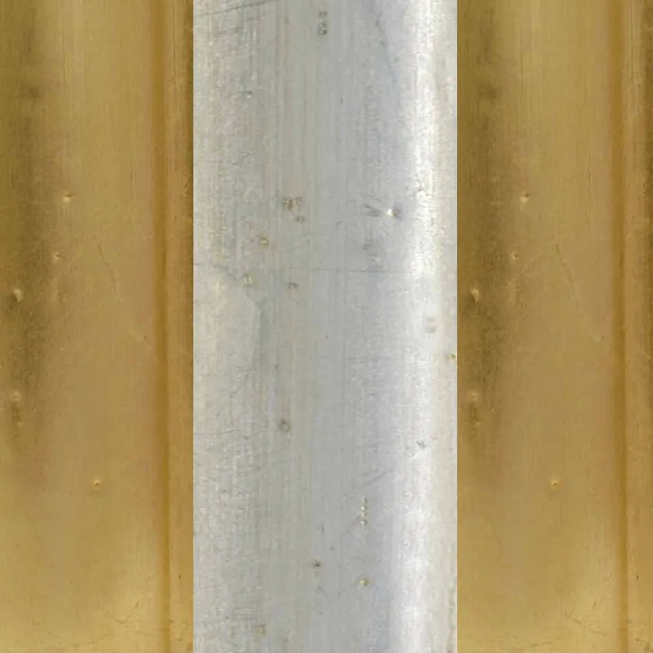 Fir træ gulv spejl med piedestal lavet i Italien Jonni Viadurini