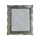 Spejl i Silver Leaf og Ground Spejl Made in Italy - Rongo Viadurini