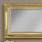 Moderne håndlavet gran trævæg spejl lavet i Italien af Carlo Viadurini