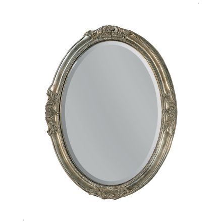 Ovalt spejl med jordspejl Fremstillet i Italien - Avus Viadurini