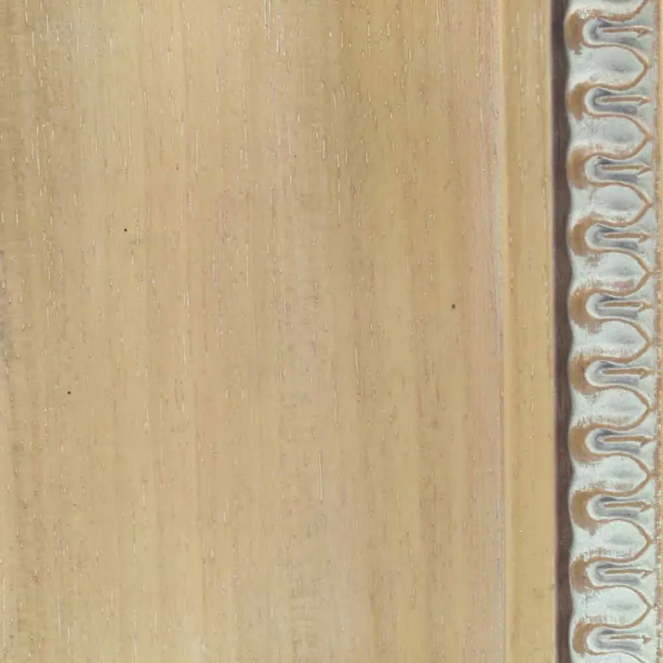 Håndlavet trævægspejl lavet i Italien Cristian Viadurini