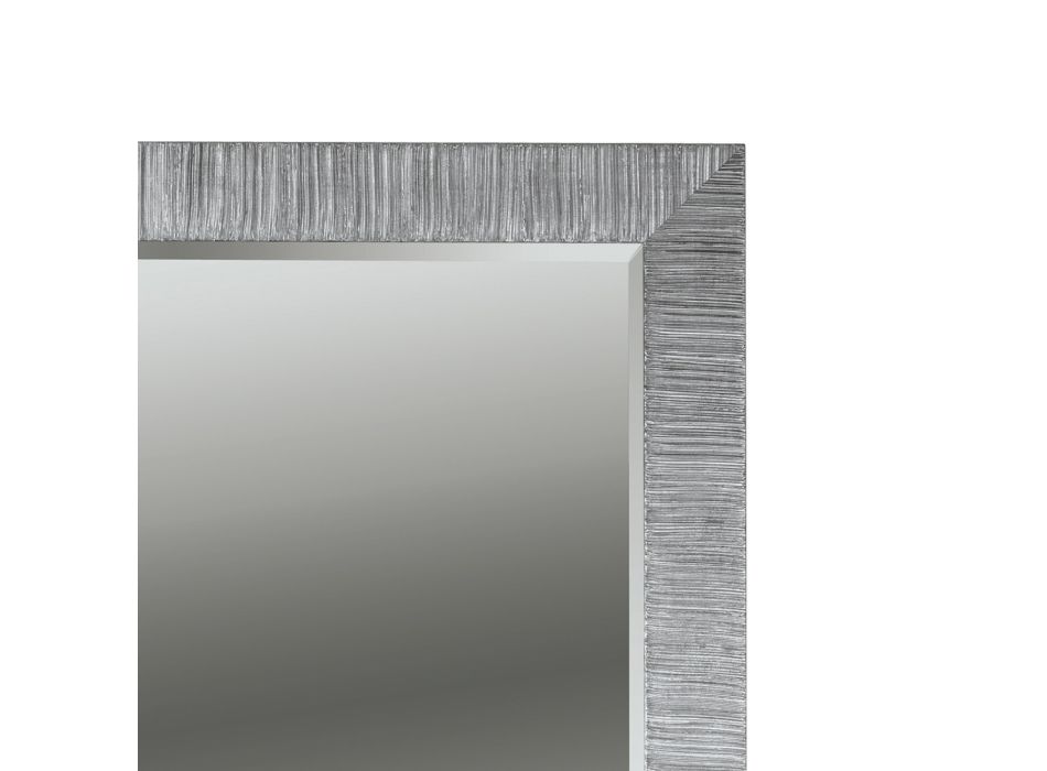 Rektangulært spejl med jordspejl lavet i Italien - Bacco Viadurini