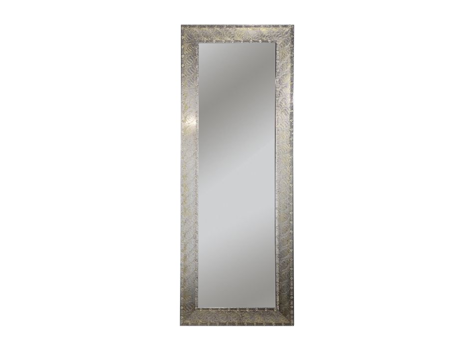 Rektangulært spejl i sølv/bladguld Lavet i Italien - Anna Viadurini