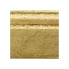 Rektangulært spejl i bladguld og jordspejl lavet i Italien - Rangi Viadurini