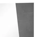 Vægspejl med blank hvid skifertræ italiensk design - Joris Viadurini