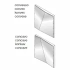 Modulært væg spejl med konkave og konvekse spejle fremstillet i Italien - Allergi Viadurini