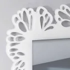 Hvid spejl i spejlglas med dekoreret rektangulær ramme - Alidifarf Viadurini