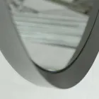 Rundt væg spejl med lakeret stel af elegant moderne design - Odosso Viadurini